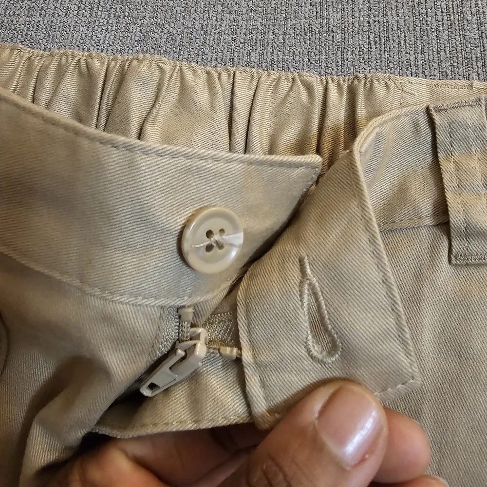 A New Day Camel Tan Khaki Casual Minimalist Lyocell Blend Skirt Size XS